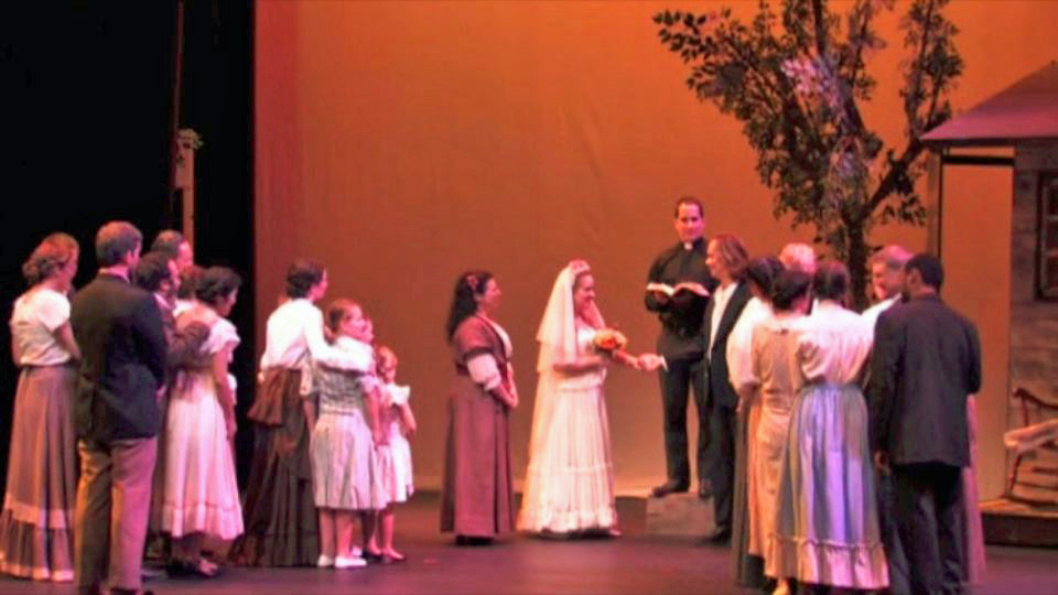 The Wedding Scene begins